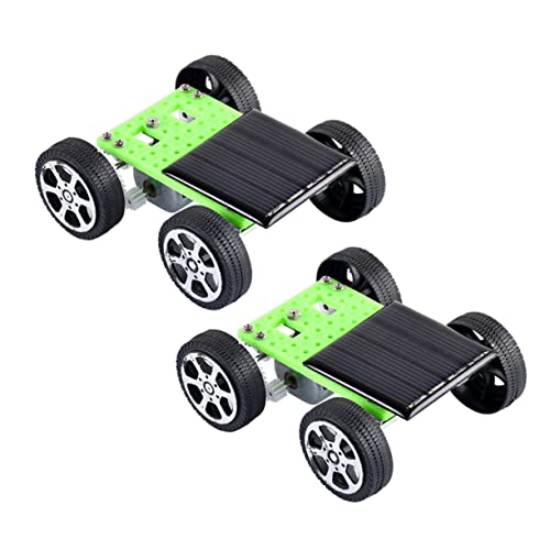 NAMOARLY 2Stücke Mini Solar Auto DIY Bastelset Für Montage Solarauto Wissenschaftliches Lernspielzeug Zufälligen Farben Kreatives Experimentierkit Für Jungen von NAMOARLY