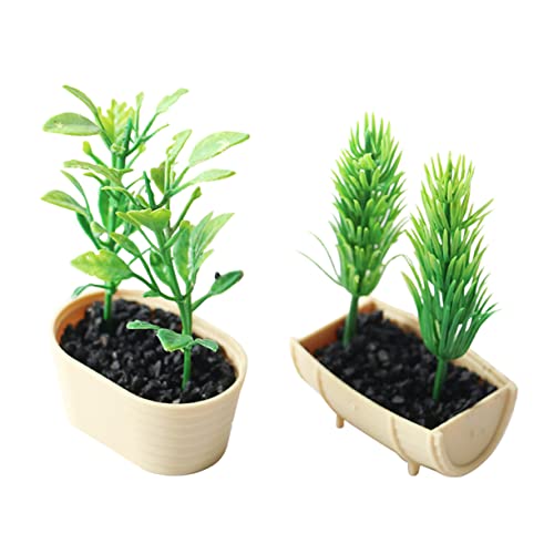 NAMOARLY 2Stücke Potted Plants für Puppenhaus Realistische Dekoration für Häuser und Mikro Landschaften Topfpflanzen mit Lebendigen Farben NAMOARLY 2Stücke Potted Plants für Puppenhaus Realistische Dekoration für Häuser und Mikro Landschaften Topfpflanzen mit Lebendigen Farben von NAMOARLY