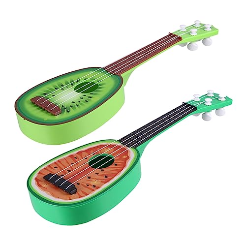 NAMOARLY 2Stücke Ukulele Mini Fruit Gitarre für Hochwertigem Langlebig für Anfänger Perfektes zu Weihnachten Fördert Musikalisches Lernen von NAMOARLY