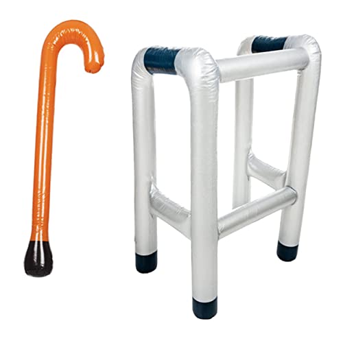 NAMOARLY Neuartiges Spazierstock-Set 2-teilig Aufblasbarer Rahmen Spazierstock Aufblasbare Gehhilfe Für Party Scherz-Requisite Für Erwachsene NAMOARLY Neuartiges Spazierstock-Set 2-teilig Aufblasbarer Rahmen Spazierstock Aufblasbare Gehhilfe Für Party Scherz-Requisite Für Erwachsene von NAMOARLY