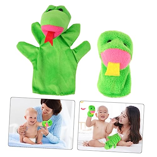 NAMOARLY 2 Stücke Schlange Finger Tier Spielzeug Mini Kuscheltiere Für Jungen Und Mädchen Pädagogisches Handpuppe Set von NAMOARLY