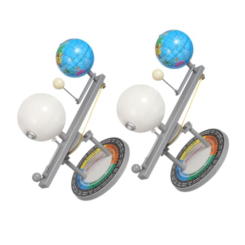 NAMOARLY 2pcs Sun Earth Moon Orbit Model Solar System Kit Kinder Solarsystem Modell Orbit Planetarium Modell Astronomische Wissenschaft Bildungskits von NAMOARLY