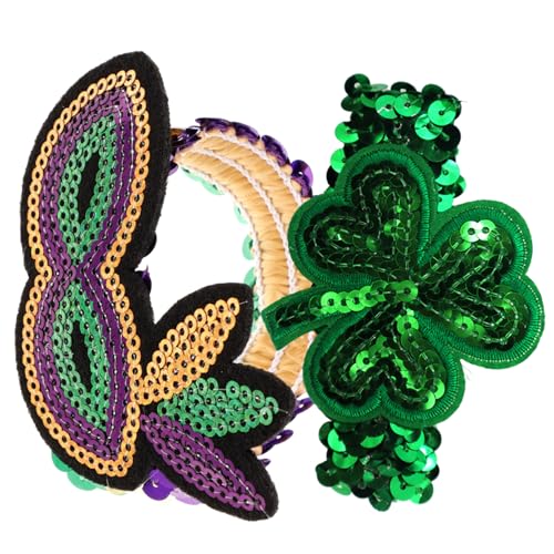 NAMOARLY 2st Karnevalsarmband Sonnenbrille Zum St. Patricks Day St. Patrick Day-armbänder Irische Parteibevorzugung Partyzubehör Zum St. Patrick Day Pailletten Mode Fräulein Requisiten von NAMOARLY