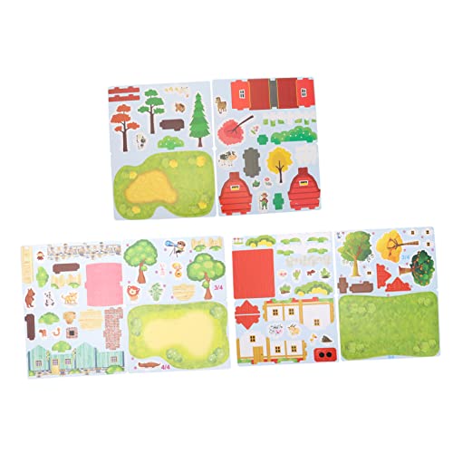 NAMOARLY Pädagogische 3D-Puzzles Für Jungen Und Mädchen 3 Sätze Von 3D-Puzzle-Modellen Kinderspielzeug Puzzle Glatte Kanten von NAMOARLY