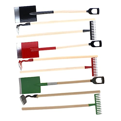 NAMOARLY Gartenwerkzeug Klein Gartenwerkzeug Set 12 Puppenhaus Ideal Für Miniaturgarten Und Gartenaccessoires Und von NAMOARLY