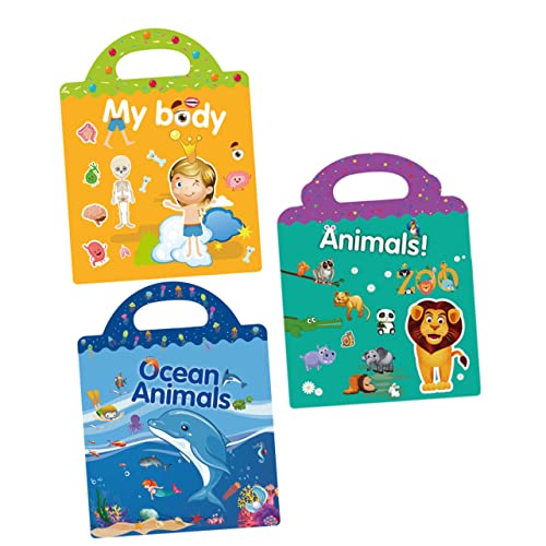 NAMOARLY 3 Stickerbuch Aufkleber Für Kinderszenen Kognitionsaufkleber DIY Pädagogische Abziehbilder Tieraufkleber Für Selbstklebende Aufkleber Wandschmuck Für Zu Hause Papier NAMOARLY 3 Stickerbuch Aufkleber Für Kinderszenen Kognitionsaufkleber DIY Pädagogische Abziehbilder Tieraufkleber Für Selbstklebende Aufkleber Wandschmuck Für Zu Hause Papier von NAMOARLY
