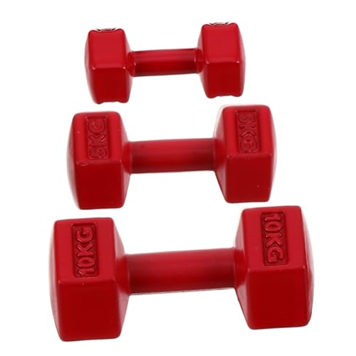NAMOARLY 3 Stück Mini Hanteln Puppenhaus Fitnessstudio Hanteln Realistische Sportgeräte Miniatur Szene Dekoration Miniatur Hantel Langhantel NAMOARLY 3 Stück Mini Hanteln Puppenhaus Fitnessstudio Hanteln Realistische Sportgeräte Miniatur Szene Dekoration Miniatur Hantel Langhantel von NAMOARLY