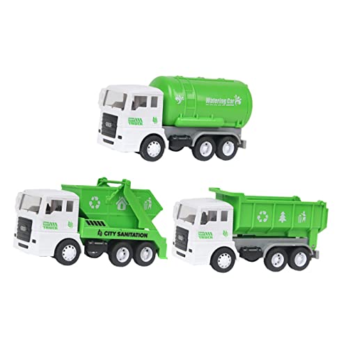 NAMOARLY 3 Stücke Kunststoff Gießauto Recycling Auto Spielzeug Kinder Dump Auto Spielzeug Auto Modell Spielzeug von NAMOARLY