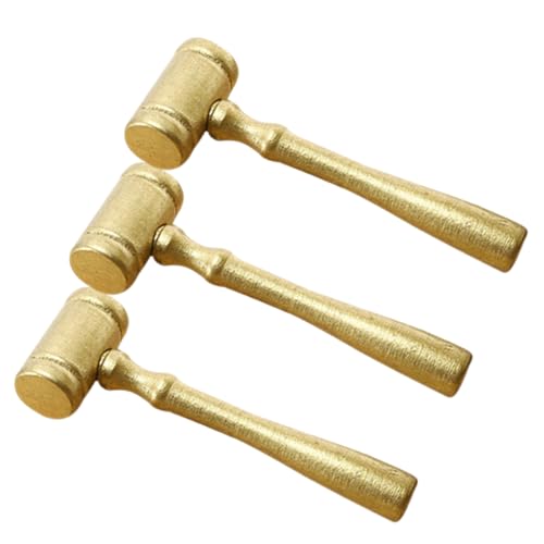 NAMOARLY 3 Stücke Richter Hammer Holz Gericht Hammer Auktion Hammer Rolle Spielen Hammer Spielzeug von NAMOARLY