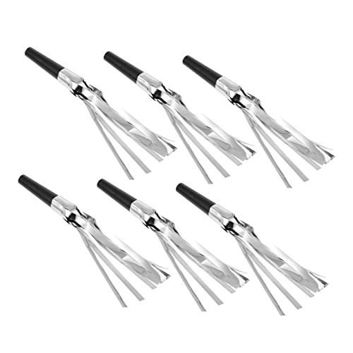 NAMOARLY 30 Stück Atmosphärische Requisiten Des Blasenden Drachen Fransen Partygebläse Glitzergebläse Musikalische Ausfälle Fransenausbrüche Geburtstags-gebläse Randpfeifen Pvc Silver von NAMOARLY