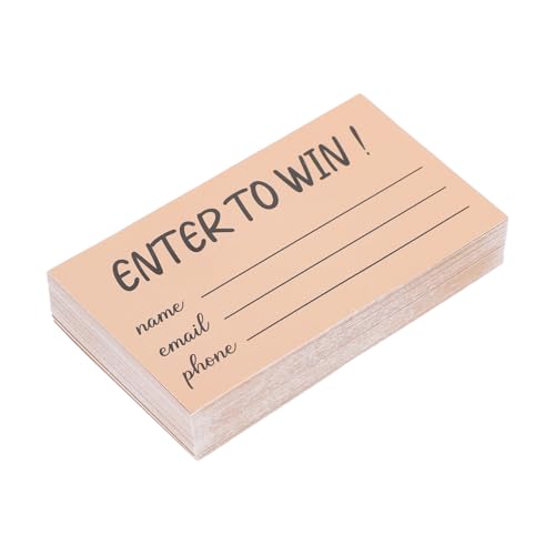 NAMOARLY 300 Stück Tombola-ticketkarte Stichwort Weiß Hochzeit Mit Farbig Rezeption Leer Für Abstimmungs-tombolakarten Spielpartykarten Mehrzweck-wahlkarten Gewinnspielkarten Brown Papier von NAMOARLY