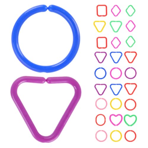 NAMOARLY 30-teiliges Babyspielzeug Mit Geometrischer Schnallenkette – Stapelglieder Für Die Früherziehung Kognitive Entwicklung Und Feinmotorik NAMOARLY 30-teiliges Babyspielzeug Mit Geometrischer Schnallenkette – Stapelglieder Für Die Früherziehung Kognitive Entwicklung Und Feinmotorik von NAMOARLY