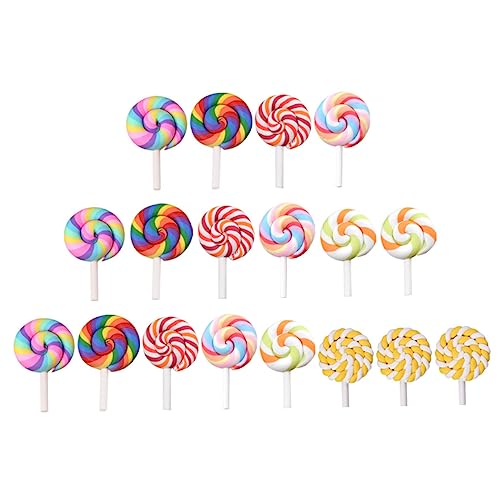 NAMOARLY Lollipop Prop Ton Süßigkeiten Miniatur Lebensmittel Spielzeug Für Telefon Fall Home Decor Zufällige Stil von NAMOARLY