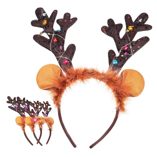 NAMOARLY 3St Hirschgeweih Stirnband Stirnband 3tlg Spa-Stirnband weihnachtsgeweih stirnband christmas haarreif christmas headband Halloween-Maske Stirnband aus Horn Weihnachtsstirnbänder NAMOARLY 3St Hirschgeweih Stirnband Stirnband 3tlg Spa-Stirnband weihnachtsgeweih stirnband christmas haarreif christmas headband Halloween-Maske Stirnband aus Horn Weihnachtsstirnbänder von NAMOARLY