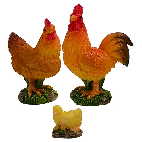 NAMOARLY 3St Miniaturfiguren Süßes Zimmerdekor Bauernspielzeug Grübler Hahn wohnungseinrichtung wohnungsdeko die Critters Gartenornamente Mikrolandschafts-Hühnerornamente Tierstatue Harz NAMOARLY 3St Miniaturfiguren Süßes Zimmerdekor Bauernspielzeug Grübler Hahn wohnungseinrichtung wohnungsdeko die Critters Gartenornamente Mikrolandschafts-Hühnerornamente Tierstatue Harz von NAMOARLY
