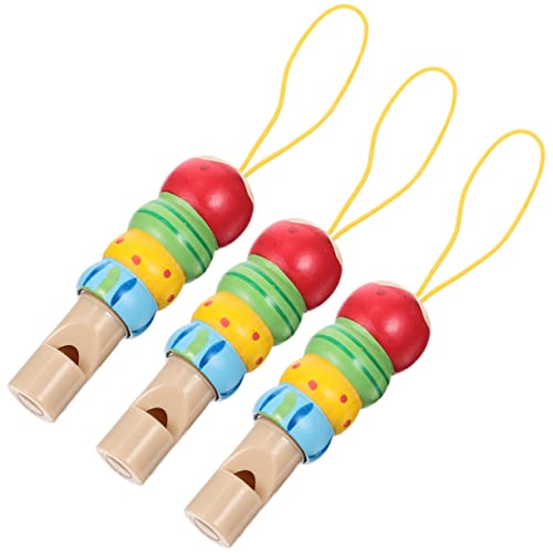 NAMOARLY 3St Pfeife kinderinstrumente musikinstrumente Fun Toy musikinstrumente Kinderflöte Kinderspielzeug Musikinstrumente für Instrumentenmodelle Massivholz Colorful von NAMOARLY