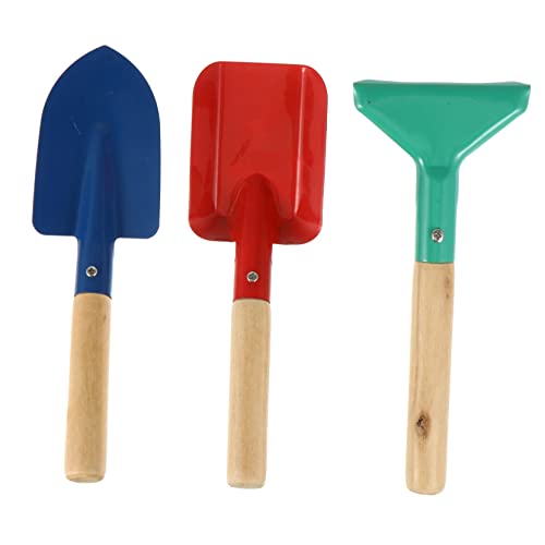 NAMOARLY 3Stücke Teiliges Gartenwerkzeug Set Sandspielzeug Mit Schaufel Und Rechen Für Pflanzenpflege Für Jungen Und Mädchen Im Garten Oder Am Strand Farben Zufällig von NAMOARLY
