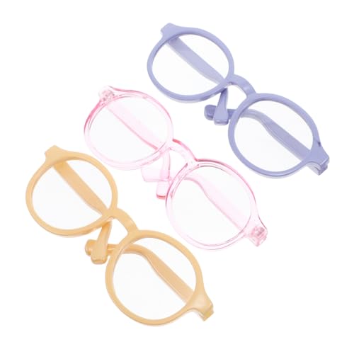 NAMOARLY 3st Puppenbrille Promi-Brille Brille Vorgeben Teile & Zubehör Brille Mit Brille Zubehör Brille Maschinenabdeckungs -brotmaschine Liefert Gläser Mini-Brille Bastelbrille Plastik NAMOARLY 3st Puppenbrille Promi-Brille Brille Vorgeben Teile & Zubehör Brille Mit Brille Zubehör Brille Maschinenabdeckungs -brotmaschine Liefert Gläser Mini-Brille Bastelbrille Plastik von NAMOARLY