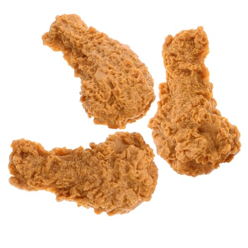 NAMOARLY 3St simuliertes Essen falsches Hähnchenschenkel imitierter Weihnachts präsente Hühnerschenkel Modelle künstliche Hühnerbeine Faux-Food-Modell von NAMOARLY