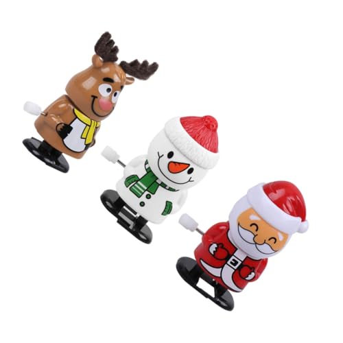 NAMOARLY 3st Weihnachtsaufziehspielzeug Für Weihnachtsfeiern Feiertagsfeierbevorzugung Santa Geschenkspielzeug Kleinkind Roboter Dekorationen Schreibtisch von NAMOARLY