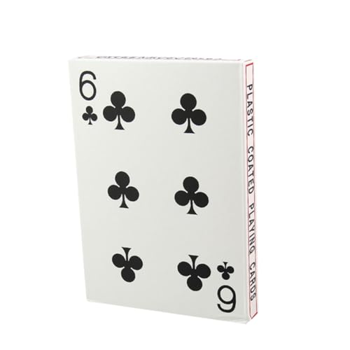 NAMOARLY 4 Pokerkarte Aus Papier Kreative Pokerkarten Riesig Masse Kinder Klassisch Tragbare Spielekonsole Poker-kartenspiel Jumbo Große Spielkarten Brettspiel-Poker Drucken Weiß Riese von NAMOARLY