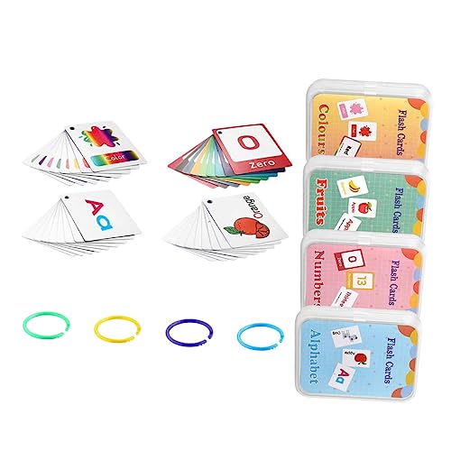 NAMOARLY 4 STK Englisch Lernen Karteikarte Zahlen-Flash-Karten Alphabet-karteikarten Lernkarten Für Kleinkinder Alphabet-Flash-Karten Zahlenkarteikarten 300 g Beschichtetes Papier NAMOARLY 4 STK Englisch Lernen Karteikarte Zahlen-Flash-Karten Alphabet-karteikarten Lernkarten Für Kleinkinder Alphabet-Flash-Karten Zahlenkarteikarten 300 g Beschichtetes Papier von NAMOARLY