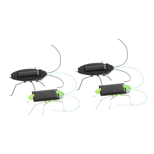 NAMOARLY 4 Solarbetriebene Heuschrecken- Und Kakerlaken-spielzeuge: Realistische Insektenmodelle Für Kinder – Solarenergie-lernspielzeug Für Draußen Und Drinnen von NAMOARLY
