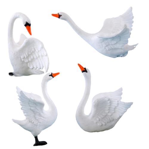 NAMOARLY 4 Stück Mini-Schwan-Ornament Mini- Froschfigur Mini-Schwan-Figuren Miniaturen Kleines Schwanenmodell Mini-Enten Miniaturtiere Mini- Miniatur-schwanenfigur Plastik NAMOARLY 4 Stück Mini-Schwan-Ornament Mini- Froschfigur Mini-Schwan-Figuren Miniaturen Kleines Schwanenmodell Mini-Enten Miniaturtiere Mini- Miniatur-schwanenfigur Plastik von NAMOARLY