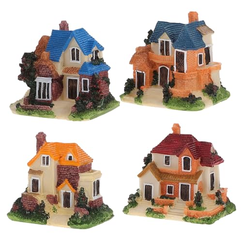 NAMOARLY 4 Stück Miniatur Landschaftsdeko Resinhäuser für Mikro Landschaften Kreative Wohnraumdekoration für Garten und Schreibtisch Perfektes für Freunde NAMOARLY 4 Stück Miniatur Landschaftsdeko Resinhäuser für Mikro Landschaften Kreative Wohnraumdekoration für Garten und Schreibtisch Perfektes für Freunde von NAMOARLY