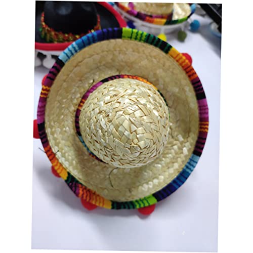 NAMOARLY Mexikanischer Hut Haarreifen 4 Stück Mini-sombrero Kopfbedeckung Lichtecht Verformungsfrei Für Themenparty-dekorationen von NAMOARLY