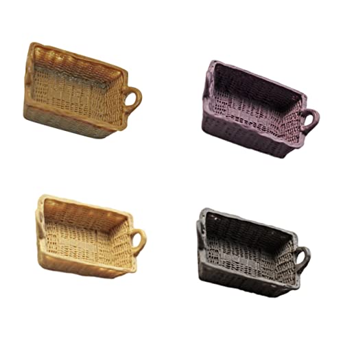 NAMOARLY 4 Stück Puppenhaus Mini -aufbewahrungskorb Set Mini-aufbewahrungskörbe Mini Körbe Dekorative Körbe Für Wohnkultur Netter Korb Aufbewahrungskörbe Für Zu Hause Harz NAMOARLY 4 Stück Puppenhaus Mini -aufbewahrungskorb Set Mini-aufbewahrungskörbe Mini Körbe Dekorative Körbe Für Wohnkultur Netter Korb Aufbewahrungskörbe Für Zu Hause Harz von NAMOARLY
