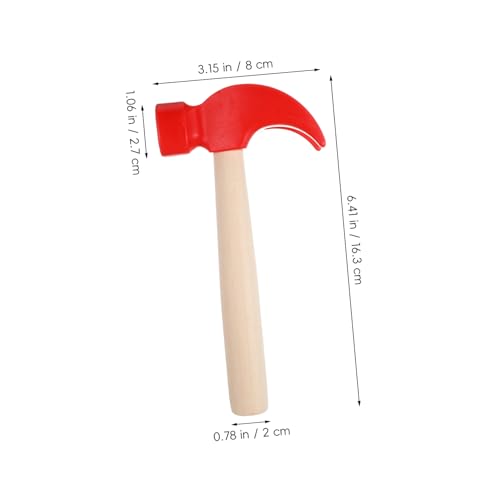 NAMOARLY 4 Stück Teiliges Holzhammer Spielzeugset für Simulierte Holzwerkzeuge Pädagogisches Lernspielzeug Sicher Glatt Verarbeitet Fördert Frühe Intelligenz und Spielerisches Lernen von NAMOARLY