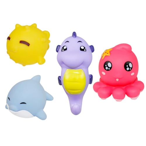 NAMOARLY 4 Stück in Tierform Badespielzeug Für Babys Lustiges Quietschendes Duschspielzeug Nehmen NAMOARLY 4 Stück in Tierform Badespielzeug Für Babys Lustiges Quietschendes Duschspielzeug Nehmen von NAMOARLY