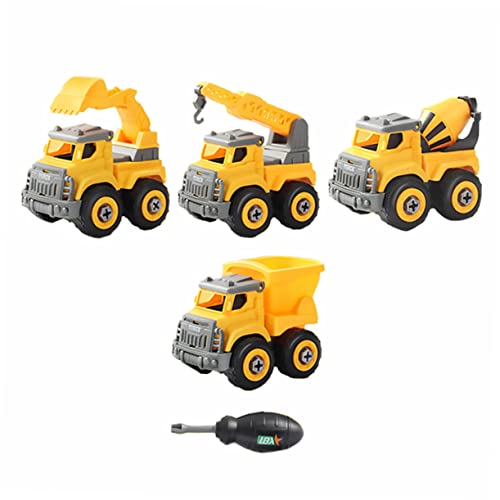 NAMOARLY 4 Teiliges Set Mit Baufahrzeugen Abnehmbare Engineering Trucks Zum Zusammenbauen DIY Fahrzeugspielzeug Für Kreative Ab 3 Jahren Robuste Konstruktion Und Spielspaß NAMOARLY 4 Teiliges Set Mit Baufahrzeugen Abnehmbare Engineering Trucks Zum Zusammenbauen DIY Fahrzeugspielzeug Für Kreative Ab 3 Jahren Robuste Konstruktion Und Spielspaß von NAMOARLY