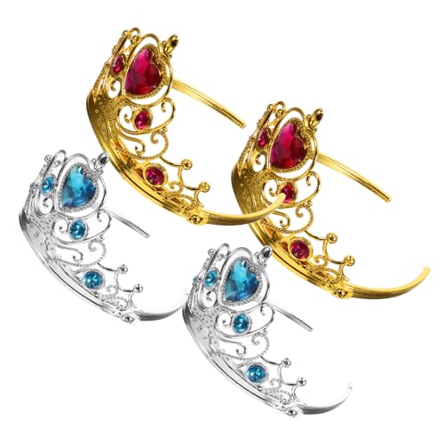 NAMOARLY 4Stücke Geburtstag Kronen Party Queen Kopfschmuck Aus Glitzer Tiara Für Kindergeburtstagsfeiern Goldene Und Silberne Tiaras Mit Zufälligen Wasserdiamanten NAMOARLY 4Stücke Geburtstag Kronen Party Queen Kopfschmuck Aus Glitzer Tiara Für Kindergeburtstagsfeiern Goldene Und Silberne Tiaras Mit Zufälligen Wasserdiamanten von NAMOARLY