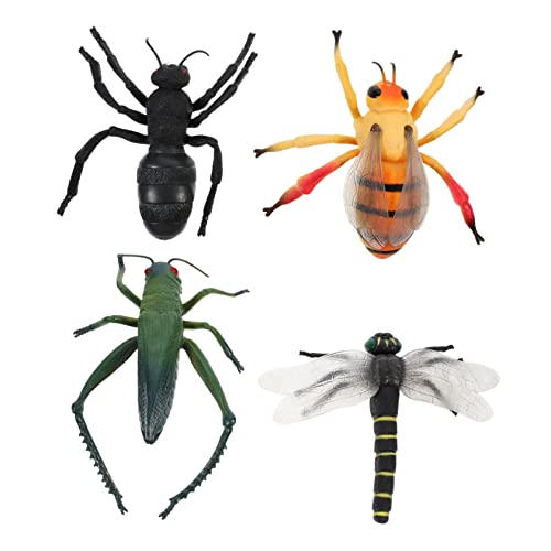 NAMOARLY 4stücke Teiliges Lebensechter Insektenmodellspielzeuge Für Junge Mädchen Realistische Tierfiguren Kreativität Und Lernen Als Dekoration Oder von NAMOARLY
