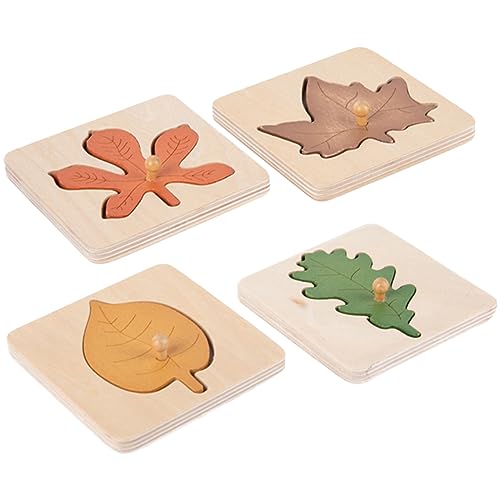 NAMOARLY 4Stücke Teiliges Montessori Puzzle für Vorschulkinder Kognitives mit Bunten Blättern Auge Hand Koordination und Entwicklung von Formen und Farben NAMOARLY 4Stücke Teiliges Montessori Puzzle für Vorschulkinder Kognitives mit Bunten Blättern Auge Hand Koordination und Entwicklung von Formen und Farben von NAMOARLY