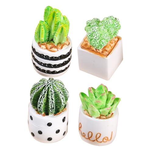 NAMOARLY 4stücke Miniatur Cactus Deko Pottpflanzen Bonsai Modelle Für Puppenhäuser Lebensechte Kunstpflanzen Für Garten Und Wohnraumgestaltung NAMOARLY 4stücke Miniatur Cactus Deko Pottpflanzen Bonsai Modelle Für Puppenhäuser Lebensechte Kunstpflanzen Für Garten Und Wohnraumgestaltung von NAMOARLY