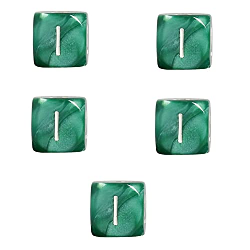 NAMOARLY 5 Stück Aus Acryl Für Partyspiele Würfelspiele Zahlenwürfel Spielwürfel -layouts Acryl Unterhaltungswürfel Spiel-Requisiten von NAMOARLY