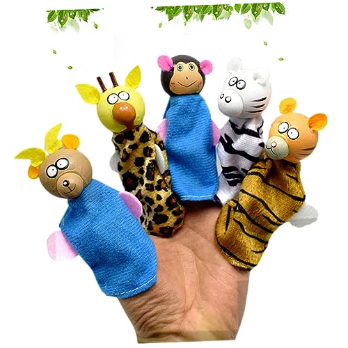 NAMOARLY Tier Fingerpuppen Für Lustige Fingerpuppen Aus Stoff Für Kreatives Spiel Und Geschichten Erzählen Zufällige Farben Ideal Als Mitgebsel Für Kindergeburtstage von NAMOARLY
