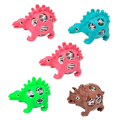 NAMOARLY 5St Dinosaurier-Dekompressionsspielzeug Spielzeug für Kinder kinderspielzeug Kinder Geschenke Spielzeuge Streichspielzeug Spielzeug zum Stressabbau Stressabbauer Traubenball von NAMOARLY