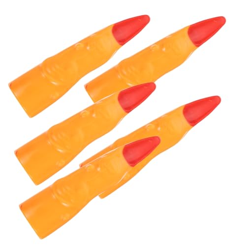 NAMOARLY 5 Stück Leistungsrequisiten Halloween- Hexen-Cosplay-Zubehör Kostüm Halloween Halloween assecoires Fingernägel für Halloween Halloween-DIY-Finger Plastik Yellow von NAMOARLY