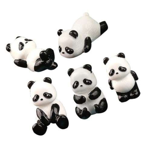 NAMOARLY 5 Stück Mini-Panda-miniaturharz-Panda-Figur, Niedliche Sammlerstücke, Spielzeug, Bonsai-mikro-landschaftsdekoration NAMOARLY 5 Stück Mini-Panda-miniaturharz-Panda-Figur, Niedliche Sammlerstücke, Spielzeug, Bonsai-mikro-landschaftsdekoration von NAMOARLY