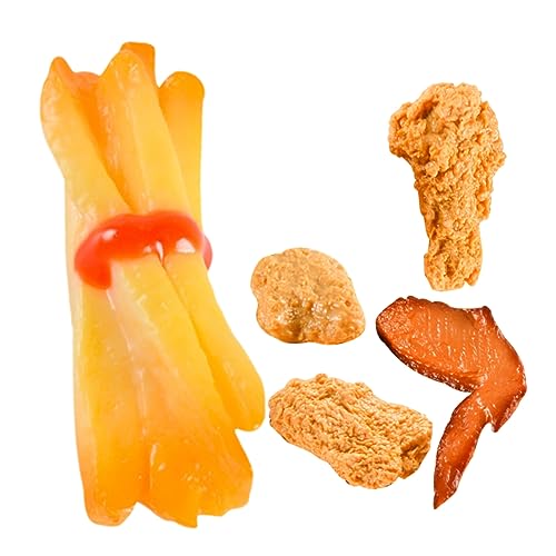 NAMOARLY 5 Stück Simulation Gebratenes Huhn Lebensmittel Blechlaib Gefälschte Gebratenes Huhn Scampi Pommes Snack Modell Gefälschte Gebratenes Huhn Künstlich Gebratenes Französisches Huhn NAMOARLY 5 Stück Simulation Gebratenes Huhn Lebensmittel Blechlaib Gefälschte Gebratenes Huhn Scampi Pommes Snack Modell Gefälschte Gebratenes Huhn Künstlich Gebratenes Französisches Huhn von NAMOARLY