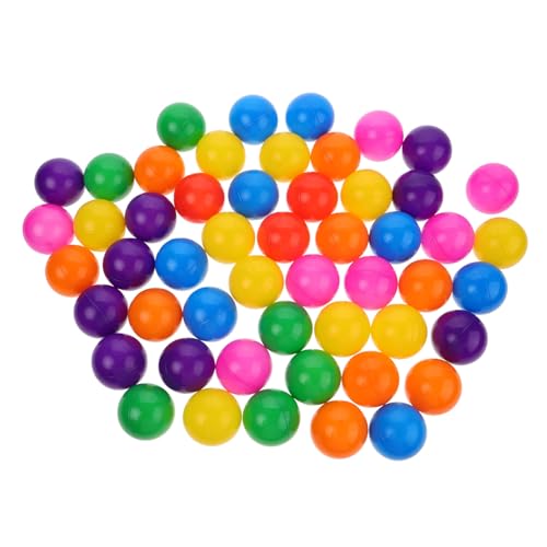 NAMOARLY 50 Stück Bunte Kunststoff Spielbälle Robuste Crush Freie Pit Bälle für Spielzelt und Pool für Babyspielplätze von NAMOARLY