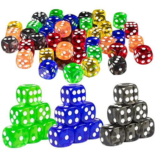 NAMOARLY 50 Stück Partygeschenk Farbspiel Spiel-Requisiten Brettspiel-Tool Acryl von NAMOARLY