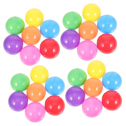 NAMOARLY 50Stücke Plastikkugeln Farbige Ozeanbälle für Pools Spielhäuser und Spielzäune Hand Augen Koordination und Farberkennung von NAMOARLY