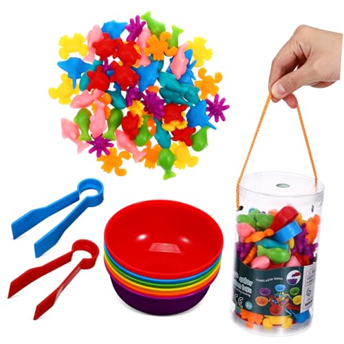 NAMOARLY 56 Teiliges Lernspielzeug Set Mit Maritimen Tieren Farbsortierung Und Matching Spiel Für Kleinkinder Kognitive Entwicklungs Und Sensorikspielzeuge Für Ab 2 Jahren NAMOARLY 56 Teiliges Lernspielzeug Set Mit Maritimen Tieren Farbsortierung Und Matching Spiel Für Kleinkinder Kognitive Entwicklungs Und Sensorikspielzeuge Für Ab 2 Jahren von NAMOARLY