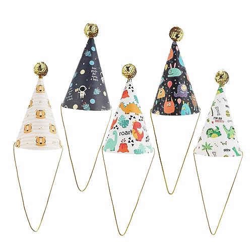 NAMOARLY Einzigartige Jungen Und Mädchen Jungen Geburtstag Party Hut 5 Stücke Kind Kopfschmuck NAMOARLY Einzigartige Jungen Und Mädchen Jungen Geburtstag Party Hut 5 Stücke Kind Kopfschmuck von NAMOARLY