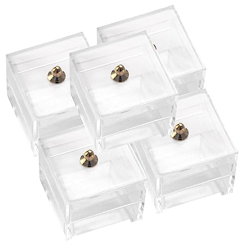 NAMOARLY 5St transparente Aufbewahrungsbox DIY Dekoration Puppenhaus Aufbewahrungskorb Spielzeugaufbewahrung Mini-Zubehör Deckel Puppenstubenversorgung Spielhaus- -Ornamente Plastik NAMOARLY 5St transparente Aufbewahrungsbox DIY Dekoration Puppenhaus Aufbewahrungskorb Spielzeugaufbewahrung Mini-Zubehör Deckel Puppenstubenversorgung Spielhaus- -Ornamente Plastik von NAMOARLY